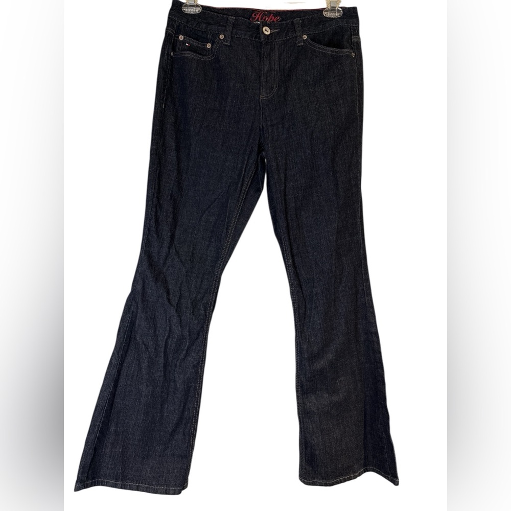 Tommy Hilfiger Hope Dark Wash Bootcut Jeans Women’s Sz 12R Mid Rise Five Pockets